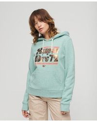 Superdry - 70s Retro Font Graphic Hoodie - Lyst