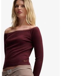 Superdry - & Co Athletic Essentials Lace Long Sleeve Top - Lyst
