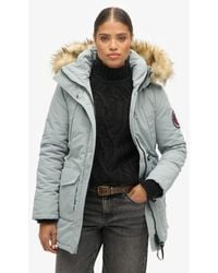 Superdry - Everest Faux Fur Hooded Parka Coat - Lyst