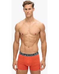 Superdry - Triopak Boxershorts Van Biologisch Katoen - Lyst