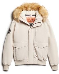 Superdry - & Co Hooded Everest Puffer Bomber Jacket - Lyst