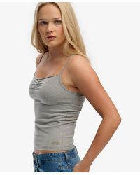Superdry - & Co Athletic Essentials Gathered Cami Top - Lyst