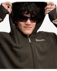 Superdry - Bench X & Co Bench Double Zip Hooded Stripe Sweatshirt - Lyst