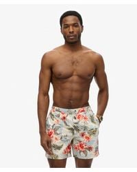 Superdry - & Co Hawaiian Print 16-inch Swim Shorts - Lyst