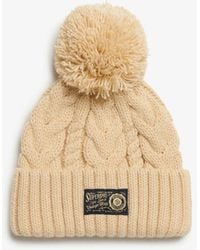 Superdry - & Co Cable Knit Chunky Beanie Hat - Lyst