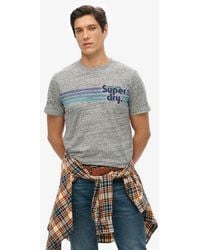 Superdry - Terrain Striped Logo T-shirt - Lyst