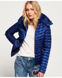 Superdry Chaqueta con diseño guateado cuadrado Nova Fuji - Azul