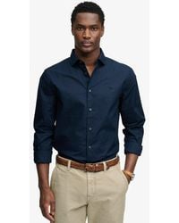 Superdry - & Co Cut Away Poplin Long Sleeve Shirt - Lyst