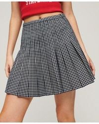 Superdry - Vintage Pleated Mini Skirt - Lyst