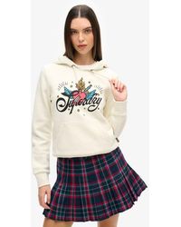 Superdry - & Co Tattoo Script Graphic Hoodie - Lyst