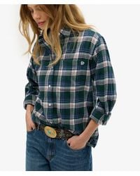 Superdry - Check Flannel Boyfriend Shirt - Lyst