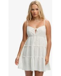 Superdry - & Co Cheesecloth Tiered Mini Dress - Lyst