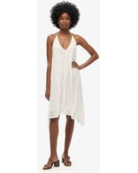 Superdry - & Co All Lace Sleeveless Midi Dress - Lyst