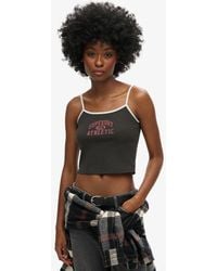 Superdry - & Co Athletic Essentials Crop Cami Top - Lyst