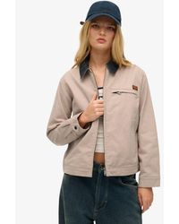 Superdry - & Co Cord Collar Barn Jacket - Lyst