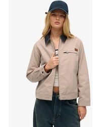 Superdry - & Co Cord Collar Barn Jacket - Lyst