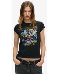 Superdry - & Co Iron Maiden X & Co Cap Sleeve Band T-shirt - Lyst