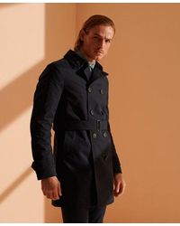 superdry director trench coat
