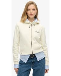 Superdry - Essential Logo Half Brushed Zip Hoodie - Lyst