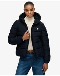 Superdry - Hooded Spirit Sports Puffer Jacket - Lyst
