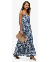 Superdry - & Co Long Cami Dress - Lyst