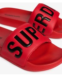 Superdry - & Co Core Graphic Pool Sliders - Lyst