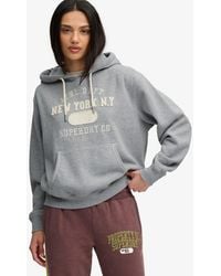 Superdry - Athletic Essential Applique Cropped Hoodie - Lyst
