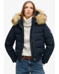 Superdry - Everest Hooded Bomber Jacket - Lyst