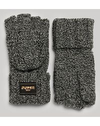Superdry - & Co Cable Knit Gloves - Lyst