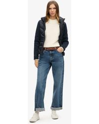 Superdry - & Co Hooded Storm Knit Hybrid Jacket - Lyst