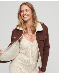 Superdry - Sherpa Cord Trucker Jacket - Lyst