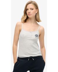 Superdry - Athletic Essentials Button Down Cami Top - Lyst