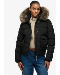 Superdry - Everest Hooded Bomber Jacket - Lyst
