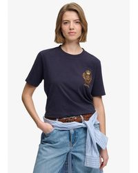 Superdry - & Co Crest Embellished T-shirt - Lyst