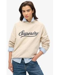 Superdry - Country Club Herringbone Crew Sweatshirt - Lyst