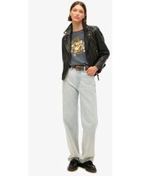 Superdry - & Co Tattoo Script Relaxed T-shirt - Lyst