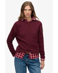 Superdry - Slouchy Knitted Crew Jumper - Lyst