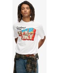 Superdry - & Co Travel Postcard Graphic T-shirt - Lyst