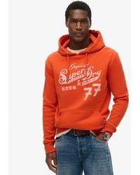 Superdry - Leather & Boot Co Script Hoodie - Lyst