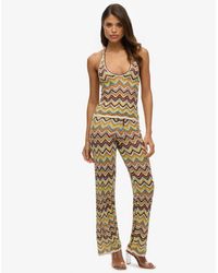Superdry - & Co Zigzag Knit Wide Trousers - Lyst