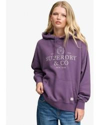 Superdry - & Co Luxe Casual Relaxed Hoodie - Lyst