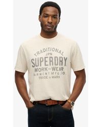 Superdry - & Co Machined Goods Workwear T-shirt - Lyst