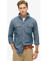 Superdry - Cotton Workwear Long Sleeve Shirt - Lyst