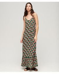 Superdry - & Co Maxi Beach Cami Dress - Lyst