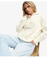 Superdry - & Co Company Logo Embroidered Sequin Hoodie - Lyst