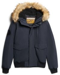 Superdry - & Co Everest Hooded Puffer Bomber Jacket - Lyst
