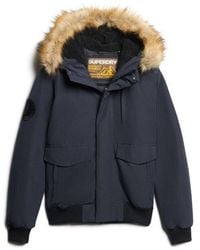 Superdry - & Co Everest Hooded Puffer Bomber Jacket - Lyst