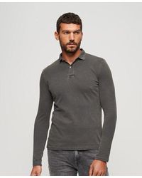 Superdry - Studios Long Sleeve Jersey Polo Shirt - Lyst