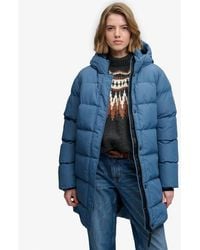 Superdry - Hooded Sports Puffer Mid Length Jacket - Lyst