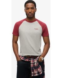 Superdry - & Co Organic Cotton Essential Logo Baseball T-shirt - Lyst